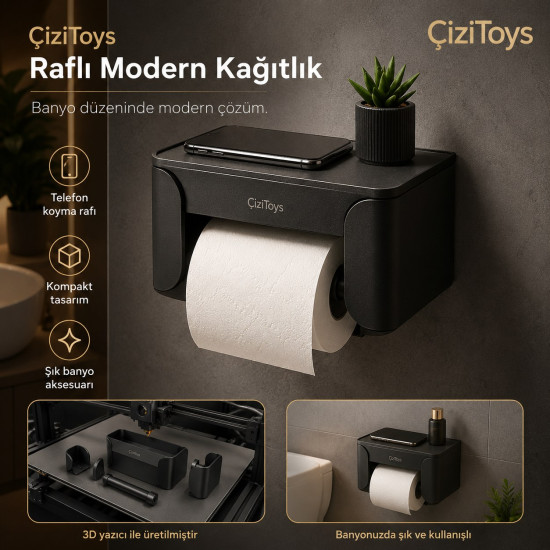 ÇiziToys Raflı Modern Kağıtlık